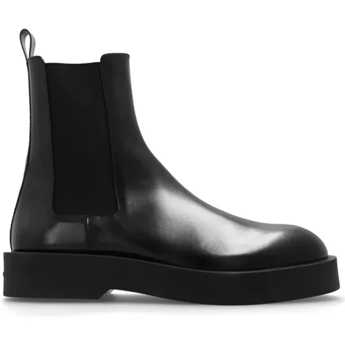 Leder Chelsea-Stiefel , Herren, Größe: 42 EU - Jil Sander - Modalova