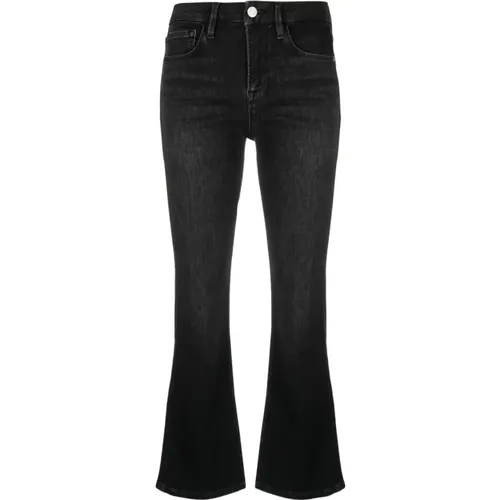 Le Crop Mini Boot Jeans , female, Sizes: W28, W31, W29, W27 - Frame - Modalova