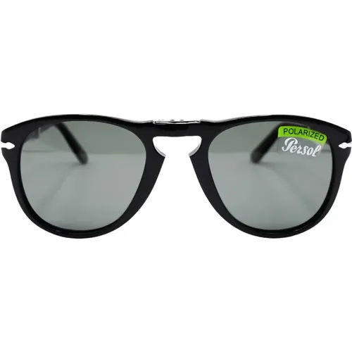 Faltbare Sonnenbrille - Tonda Nero Lucido , Herren, Größe: 54 MM - Persol - Modalova