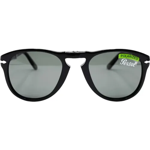 Folding Sungles - Tonda Nero Lucido , male, Sizes: 54 MM - Persol - Modalova