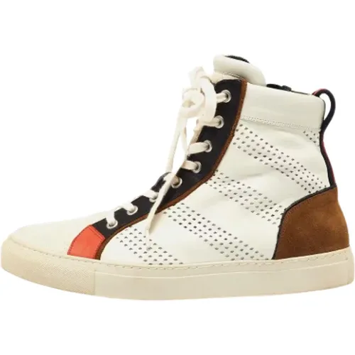 Pre-owned Leather sneakers , female, Sizes: 9 UK - Balmain Pre-owned - Modalova