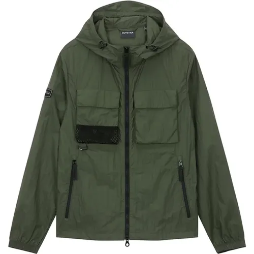 Mens Clothing Jackets Coats Olive Ss24 , male, Sizes: 3XL, 2XL - duvetica - Modalova