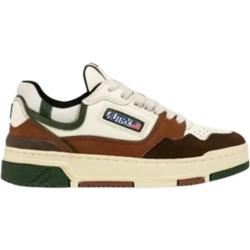 Suede Low Sneakers Military Ebony , male, Sizes: 8 UK, 9 UK, 11 UK, 7 UK, 10 UK - Autry - Modalova