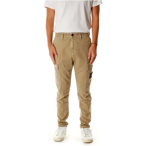 Tapered Fit Cargo Pants , male, Sizes: W31, W29, W32, W33, W30 - Stone Island - Modalova