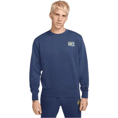 Club Sweater Herren Dunkelblau , Herren, Größe: 2XL - Nike - Modalova