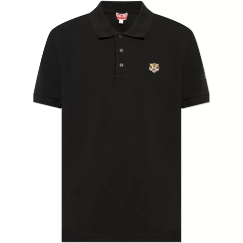 Polo with a tiger head patch , male, Sizes: M, S - Kenzo - Modalova