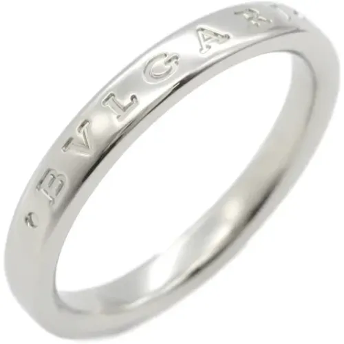 Pre-owned Platinum rings , female, Sizes: ONE SIZE - Bvlgari Vintage - Modalova