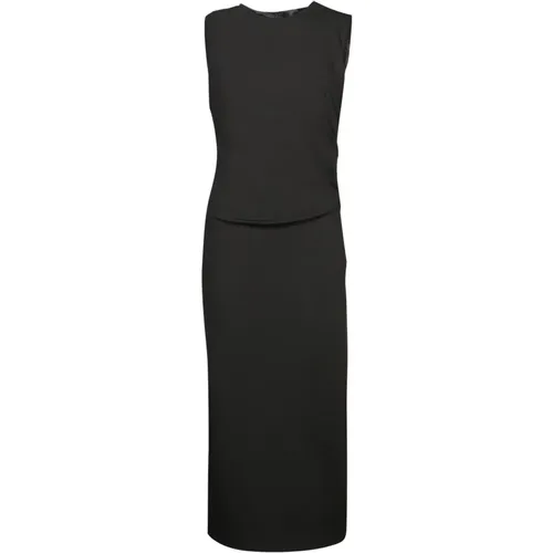 Schwarzes Eleganz Kleid Aw24 , Damen, Größe: XS - Blanca Vita - Modalova