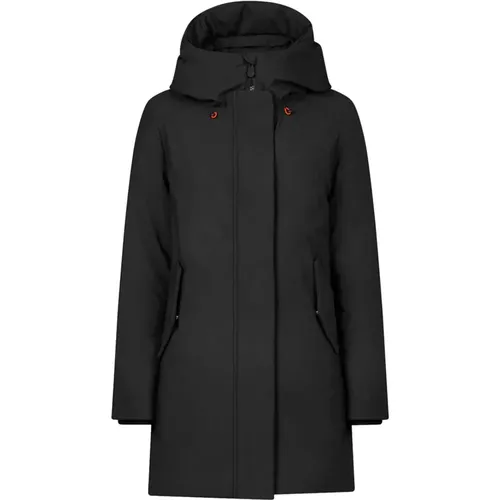 Schwarze Parka , Damen, Größe: 2XL - Save The Duck - Modalova