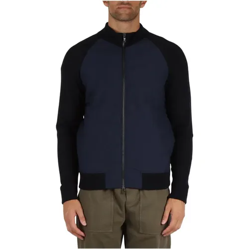 Gesteppter Woll-Zip-Pullover Typhoon Platinum , Herren, Größe: XL - PAUL & SHARK - Modalova