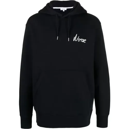 Arne Logo Embroidered Hoodie , male, Sizes: S, M, XL - Norse Projects - Modalova