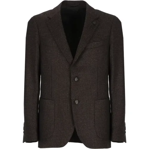 Wool Jacket with Peak Lapel , male, Sizes: L, XL - Lardini - Modalova