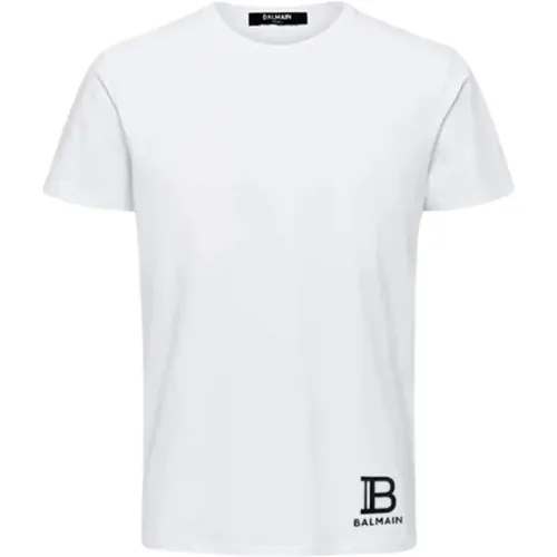 Baumwoll Logo T-Shirt Balmain - Balmain - Modalova