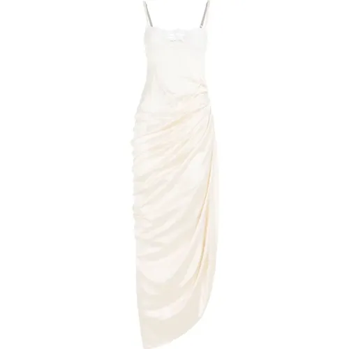 La Saudade Long Dress Off , female, Sizes: 2XS - Jacquemus - Modalova