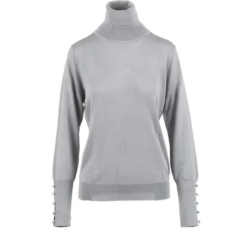 Glittery Turtleneck Sweater , female, Sizes: L - Kocca - Modalova