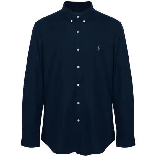 Navy Shirt for Men , male, Sizes: M, L, S, XL - Ralph Lauren - Modalova