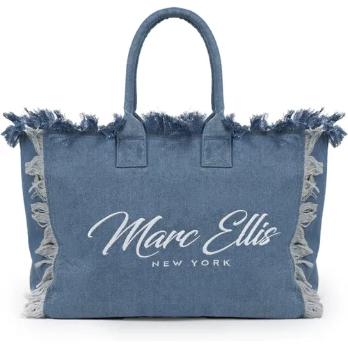 St Michel Denim Shopping Bag , female, Sizes: ONE SIZE - Marc Ellis - Modalova