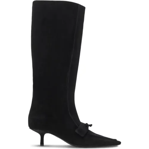 Suede High Boots with Tassel , female, Sizes: 4 UK, 6 UK, 5 1/2 UK, 5 UK, 4 1/2 UK, 3 UK - Burberry - Modalova