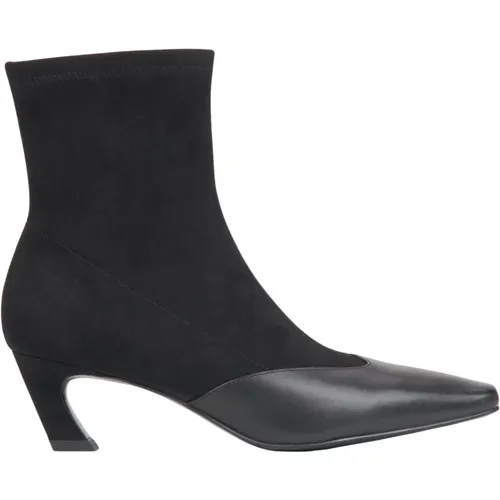 Women's Low-Heeled Ankle Boots in Soft Textiles & Leather Er00116170 , female, Sizes: 4 UK, 5 UK, 3 UK, 6 UK, 7 UK - Estro - Modalova