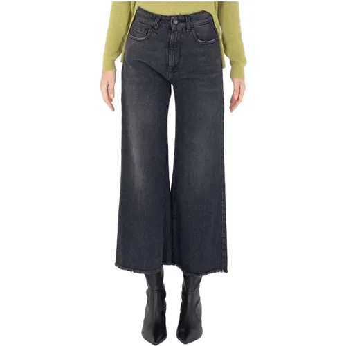 Vielseitige Wide Fit Denim Jeans , Damen, Größe: W26 - Manila Grace - Modalova
