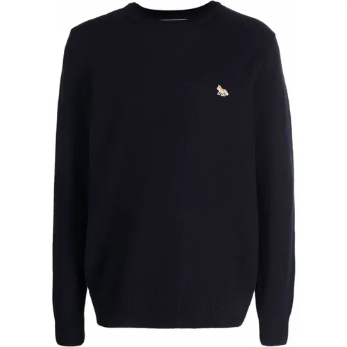 Fox Patch Sweater , male, Sizes: S - Maison Kitsuné - Modalova