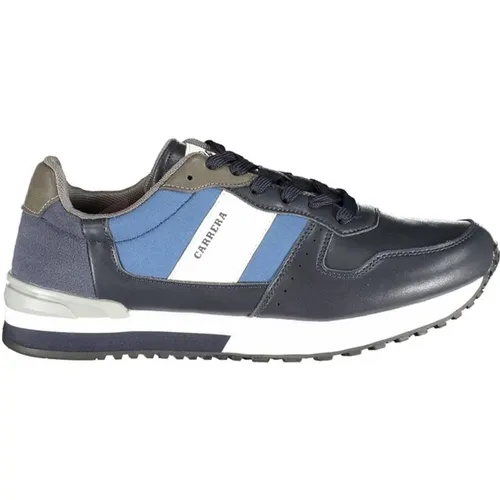 Blaue Kontrast-Detail Sneakers , Herren, Größe: 40 EU - Carrera - Modalova