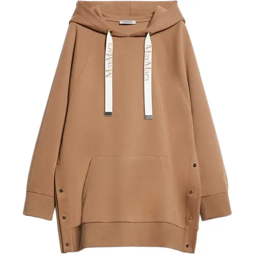 Sweater with Hood and Pocket , female, Sizes: M, S, XS - Max Mara - Modalova