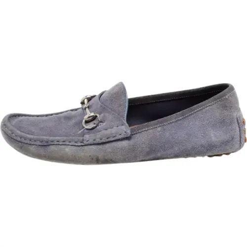 Pre-owned Suede flats , female, Sizes: 9 UK - Gucci Vintage - Modalova