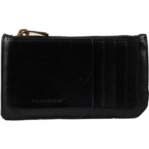 Pre-owned Leather wallets , female, Sizes: ONE SIZE - Yves Saint Laurent Vintage - Modalova