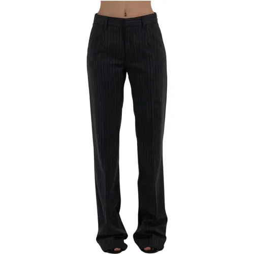 Tailored Pinstripe Trousers , female, Sizes: XS, S - Alessandra Rich - Modalova