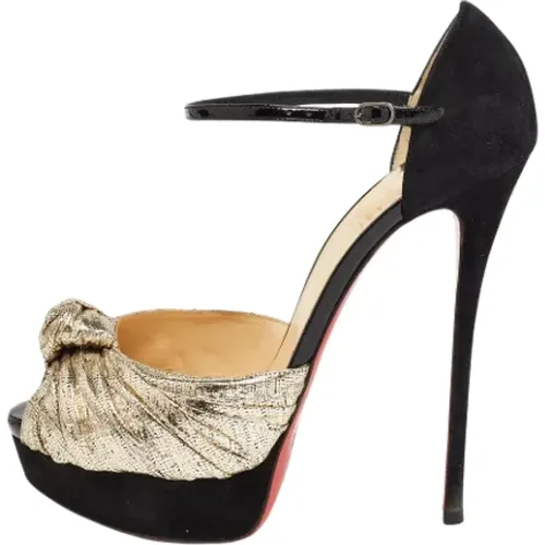 Pre-owned Leather sandals , female, Sizes: 7 UK - Christian Louboutin Pre-owned - Modalova