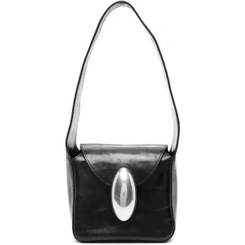 Schwarze Dome Slouchy Kleine Hobo - alexander wang - Modalova