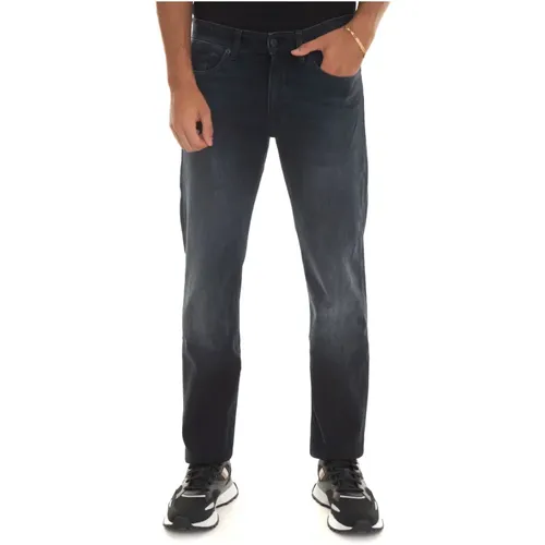 Stone Washed Slim Fit Denim Jeans , male, Sizes: W40, W30, W31, W36 - Boss - Modalova