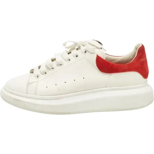 Pre-owned Leather sneakers , male, Sizes: 10 1/2 UK - Alexander McQueen Pre-owned - Modalova