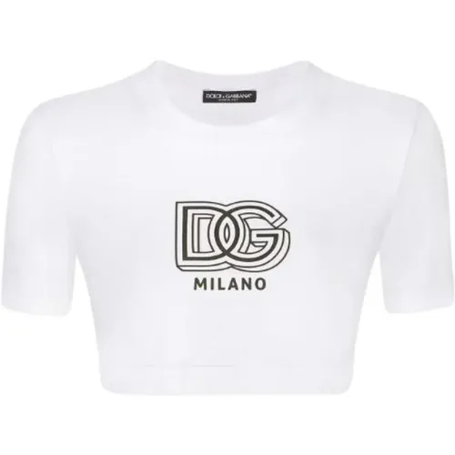 T-Shirts , Damen, Größe: XS - Dolce & Gabbana - Modalova