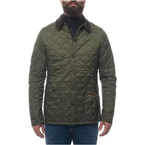 Kurze Daunenjacke mit Samtkragen , Herren, Größe: 2XL - Barbour - Modalova