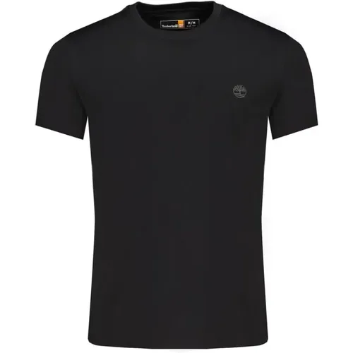 Schwarzes Baumwolle Herren T-Shirt Slim Fit - Timberland - Modalova