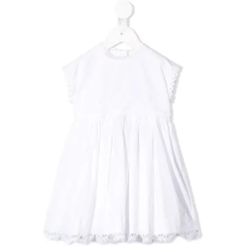 Weißes A-Linien Midi-Kleid für Mädchen - Dolce & Gabbana - Modalova