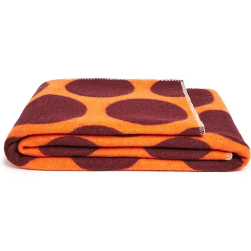 Retro Polka Dot Wool Blend Blanket , unisex, Sizes: ONE SIZE - Colville - Modalova