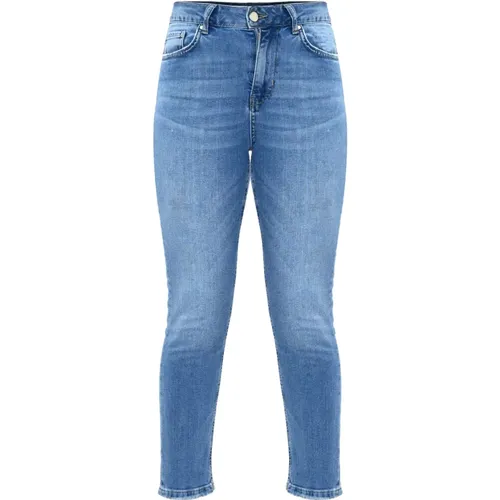 Klische Mid-Rise Skinny Jeans mit Taschen , Damen, Größe: W32 - Kocca - Modalova