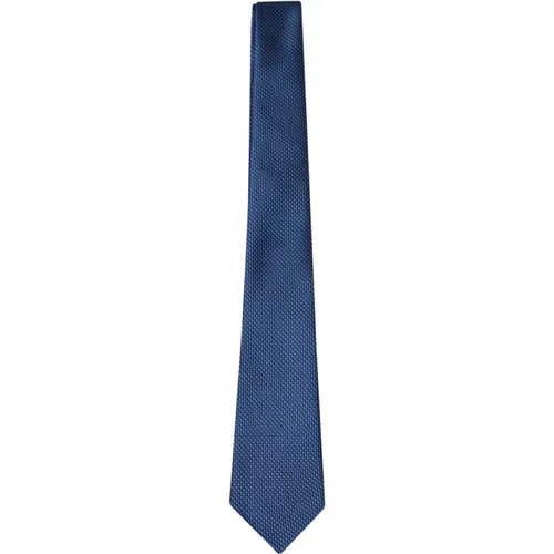 Silk Tie with Pointed Tip , male, Sizes: ONE SIZE - Canali - Modalova