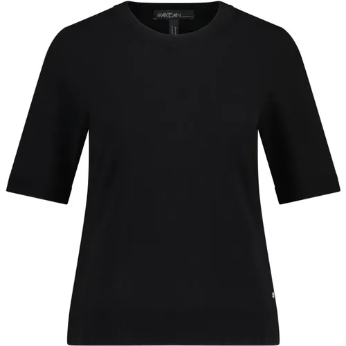 Leichter Viskose-Mix Kurzarm Pullover , Damen, Größe: 2XL - Marc Cain - Modalova