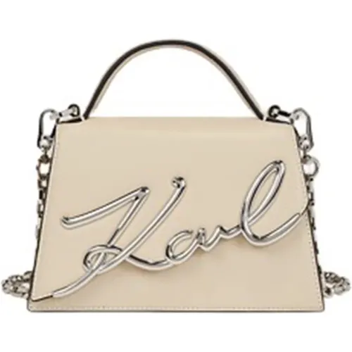 Leder Damenhandtasche , Damen, Größe: ONE Size - Karl Lagerfeld - Modalova