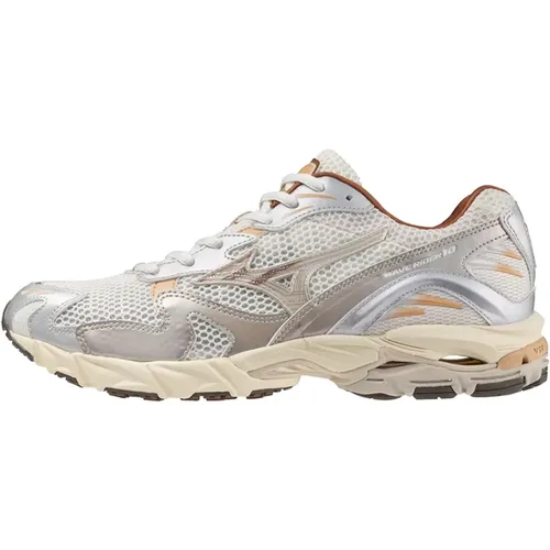 Weiße Wave Rider 10 Sneakers , Herren, Größe: 44 1/2 EU - Mizuno - Modalova