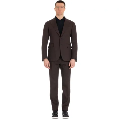 Dress with Lapel Collar , male, Sizes: XL, L, 2XL - Tagliatore - Modalova