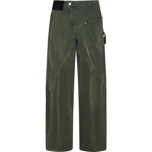 Grüne Twisted Workwear Jeans , Herren, Größe: W30 - JW Anderson - Modalova