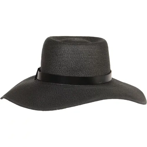 Schwarze Stilvolle Hüte , Damen, Größe: 58 CM - Max Mara - Modalova