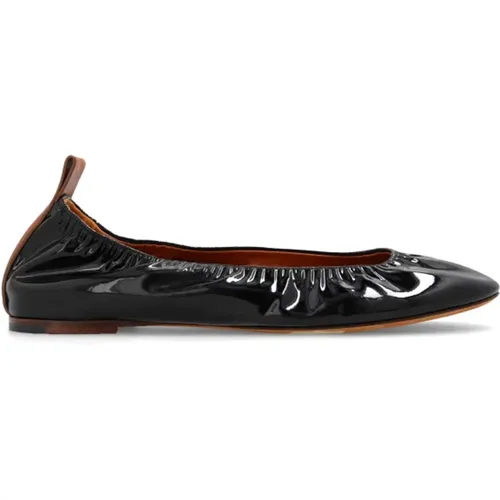 Leather ballet flats , female, Sizes: 4 UK, 3 UK - Lanvin - Modalova