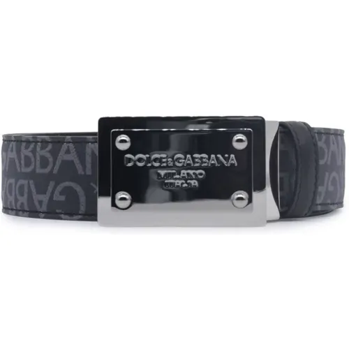 Reversible Logo Belt Bag , male, Sizes: 90 CM - Dolce & Gabbana - Modalova