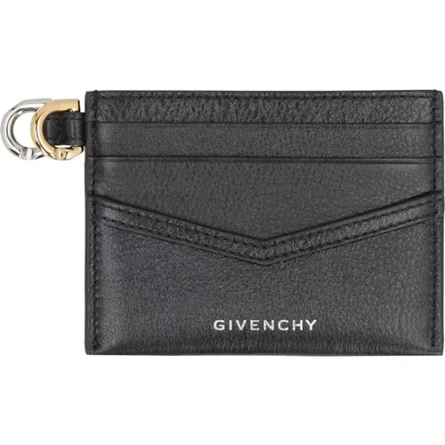 Voyou Leder Kartenhalter , Damen, Größe: ONE Size - Givenchy - Modalova